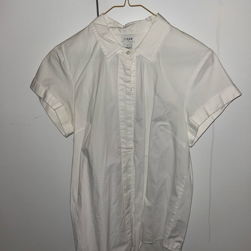 J.Crew Classic White Collared Shirt